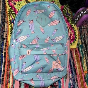 Parkland Design & Manufacturing milkshake backpack bag blue pink purple dessert